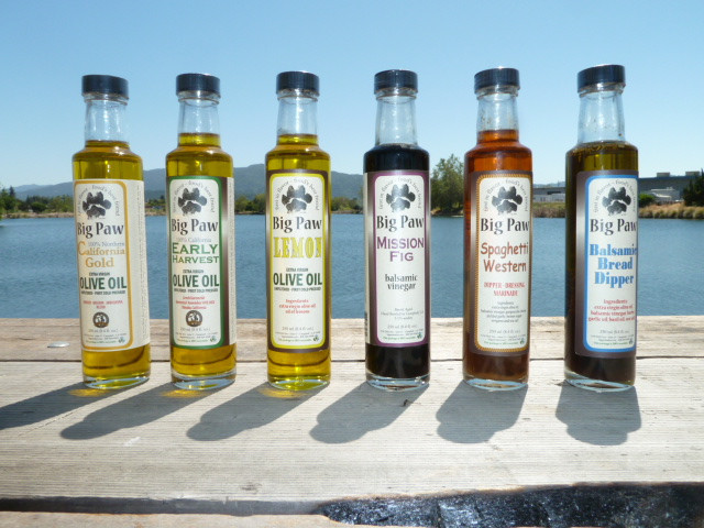 California Gold EVOO, Early Harvest EVOO, Lemon infused EVOO