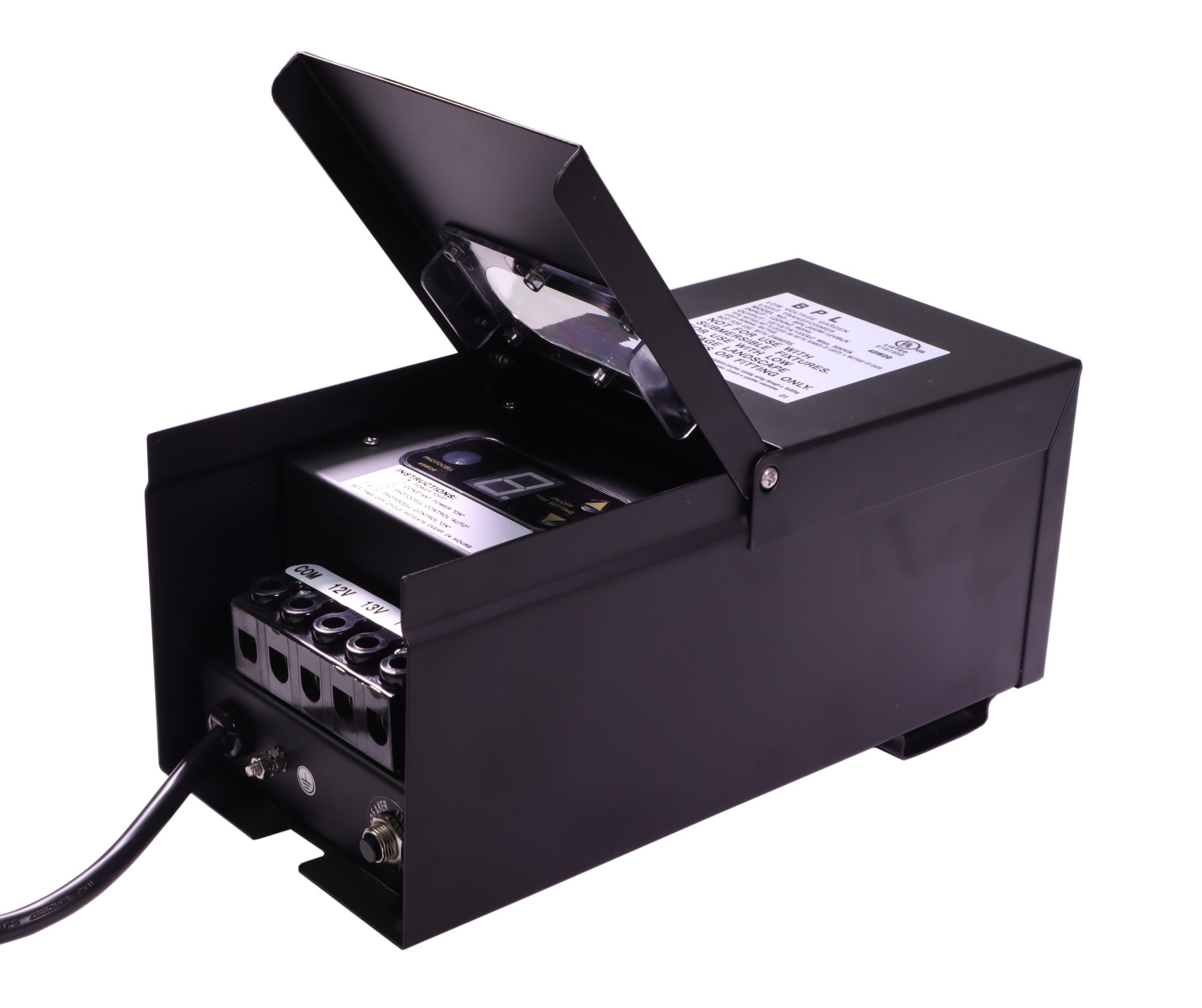300W Multi Tap Black Case Low Voltage Transformer