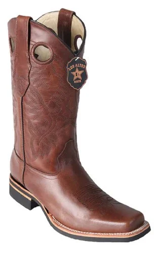 Los Altos Brown Grasso W/ Grisly Sole Rodeo  Boots 813E2707