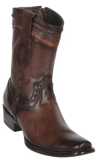 King Exotic Faded Brown Genuine Vintage Boots  Dubai Square Toe Cowboy Boots 479B3816