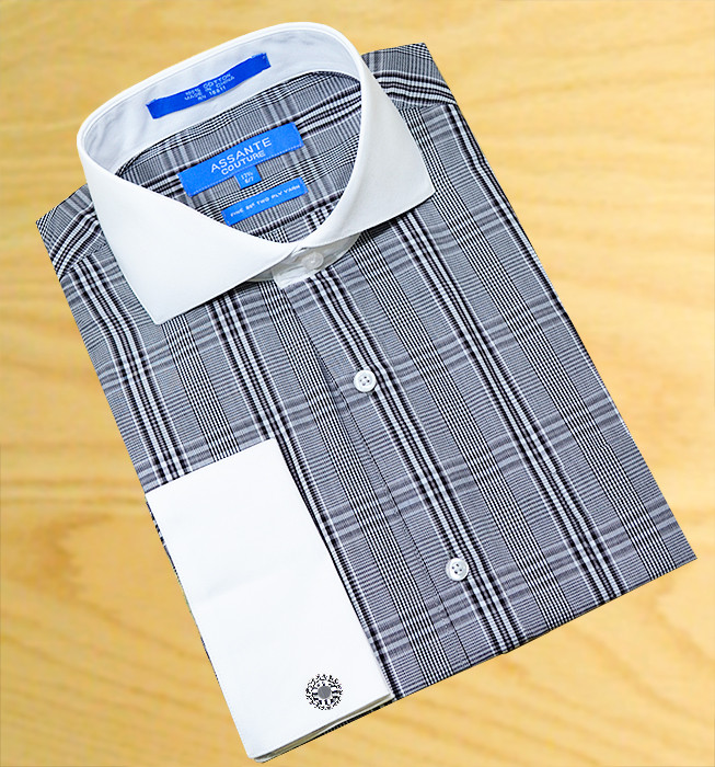 assante dress shirts Assante Couture Long Sleeved Dress Shirt Cream/Ivory . Sz 17 2/3 373A