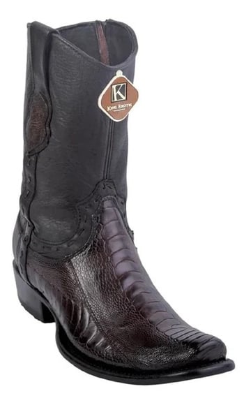 King Exotic Faded Brown Genuine Shark Boots  Dubai Square Toe Cowboy Boots 479B0516