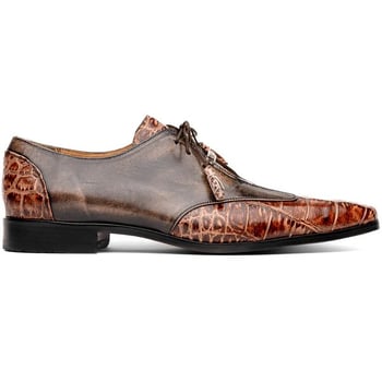 Marco Di Milano ''Anzio'' Orix / Brown Genuine Alligator and Calfskin Dress Shoes