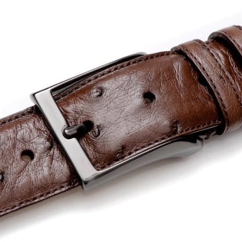 Mezlan Tabac Genuine Ostrich Skin Belt AO8146.