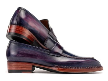 Paul Parkman 8503-PRP Purple Patina Genuine Norwegian Welted Leather Loafer
