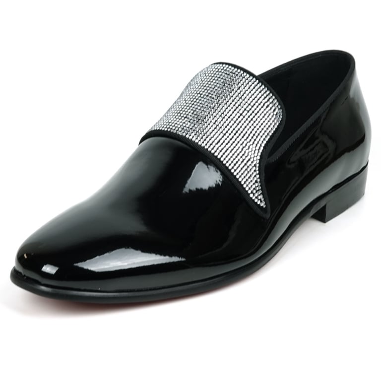 silver and black dress shoes Black & Silver Men's Dress Shoes + Belt – Ja Ja Genau main image 0