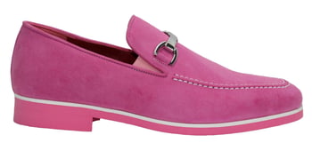 Emilio Franco Nino II Pink Genuine Italian Suede Bracelet Loafers