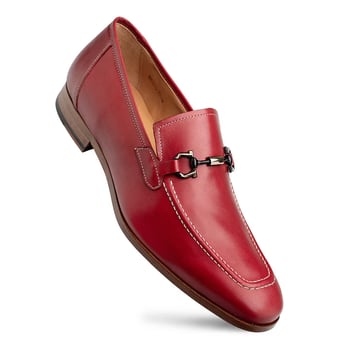 Mezlan 21505-1 Rios II Flex Red Calfskin Ornament Loafer