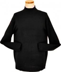 Bagazio Black Mock Neck Sweater Shirt