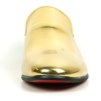 Fiesso Gold Patent Slip On Leafer FI7548.