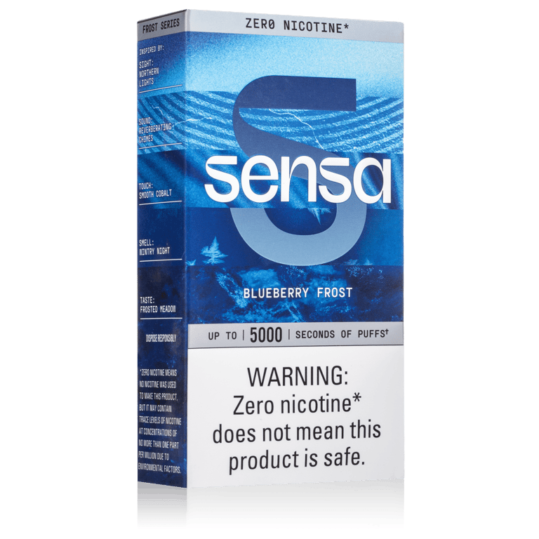 Sensa Blueberry Frost Zero Nicotine Disposable