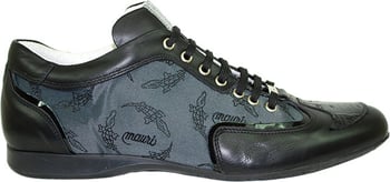 Mauri 8614 Black Genuine Alligator and Mauri Fabric Men's Sneakers