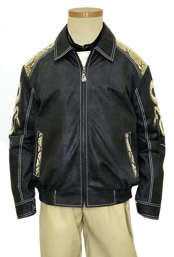 G-Gator Genuine Python Snake Skin / Leather Jacket 2100