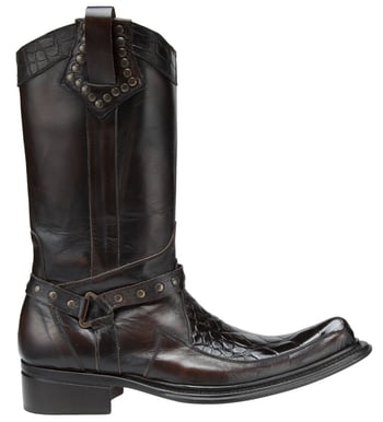 Mauri "Riace" 44238 Sport Rust Genuine Alligator Calfskin Boots