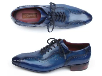 Paul Parkman PP-Blue Genuine Italian Calfskin Casual Shoes