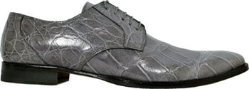 Mauri M508 Grey Genuine All-Over Alligator Shoes.