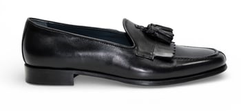 Duca Di Matiste Adam Leather Tassel Loafer Black Made in Italy