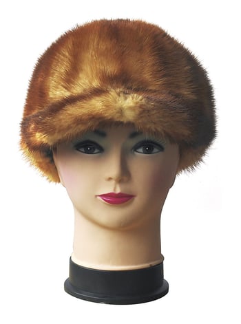 Winter Fur Unisex Whisky Genuine Mink Baseball Cap W19H01WK