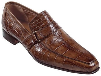 Mauri "No.1" 1146 Tabac Hand-Painted Genuine Alligator/Calf Shoes