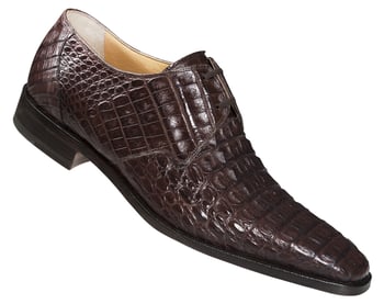 Mauri  "4588" Sport Rust Genuine All Over Hornback Alligator Dressy Shoes