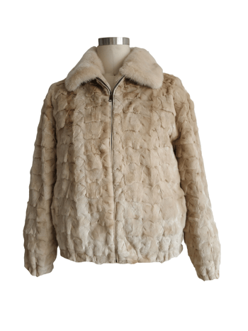 Winter Fur Pearl Genuine Diamond Mink Bomber Jacket M49R01PEM.