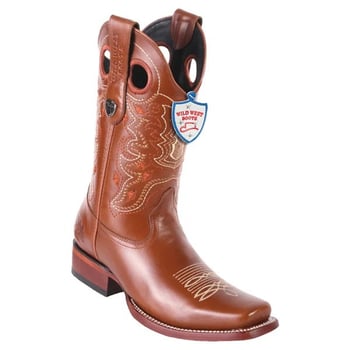 Wild West Honey Genuine Leather Square Toe Cowboy Boots 28183851