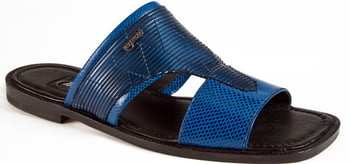 Mauri "1902/2" Iris Blue Genuine Karung / Nappa Sandals.