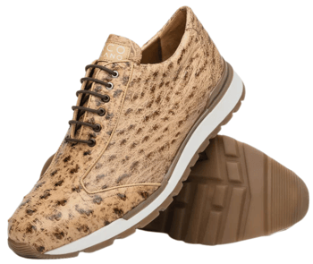 Marco Di Milano Scanno Orix Ostrich-Quill Men's Fashion Sneakers