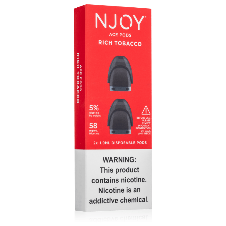 NJOY Ace Rich Tobacco Pods 5% - 2 Pack