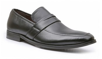 Giorgio Brutini "Birch" Black Genuine Leather Loafer Slip-on Shoes