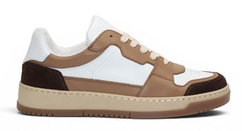 Duca Di Matiste DC80 Brown Combo Calf Leather and Suede Rubber Sole Casual Shoes