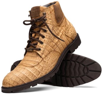 Marco Di Milano "Leoni"  Oil Orix Genuine Caiman Crocodile Boots