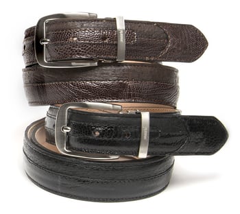 Mauri  "100/35" Genuine Ostrich Leg / Pecary Belt