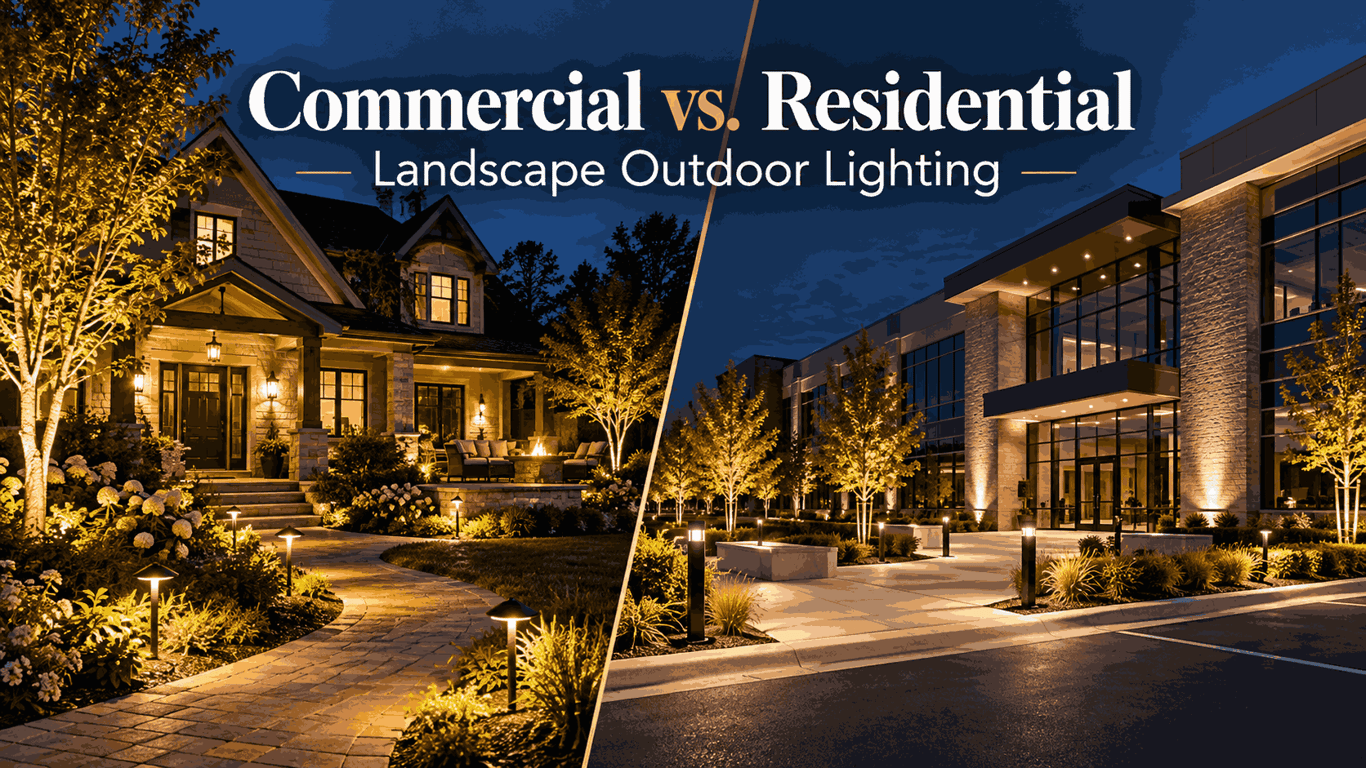 Commercial vs. Residential Landscape Outdoor Lighting