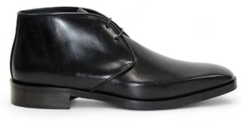 Firmani Asher Black Genuine Leather Chukka Boots Made in Italy