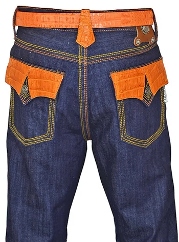 G-Gator Genuine Hornback Alligator Jeans P18/2