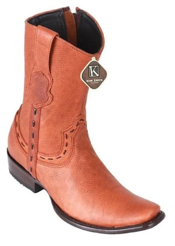 King Exotic  Honey Genuine Grisly Boots   Dubai Square Toe Cowboy Boots 479B2751