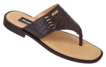 Mauri "1835" Nicotina Genuine Ostrich Sandals