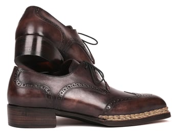 Paul Parkman "8506-BRZ" Bronze Genuine Calfskin Wingtip Derby Shoes