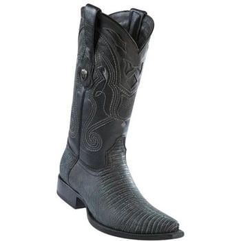 Wild West Sanded Black Genuine Python Snip Toe Cowboy Boots 2940774