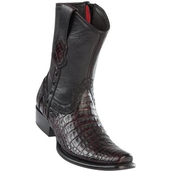 Wild West Black Cherry Genuine Caiman Belly Dubai Toe Cowboy Boots 279B8218