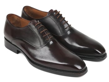 Paul Parkman "5661-BRW" Brown Genuine Calfskin Plain Toe  Oxford Shoes.