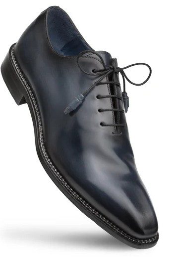 Mezlan "Enterprise" Blue Genuine European Calfskin Oxford Shoes 9744.
