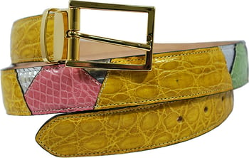 Mauri "2636" Rainbow Genuine Alligator Belt