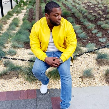 G-Gator 1051 Yellow Genuine Lambskin Leather Baseball Varsity Jacket