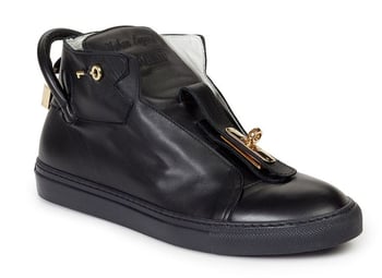 Mauri Toledo 6115 Black Genuine Nappa Leather Lace-Up Shoes