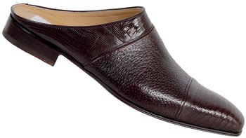 Mauri 4482 Dark Brown Genuine Tejus Lizard / Pecary Half Shoes