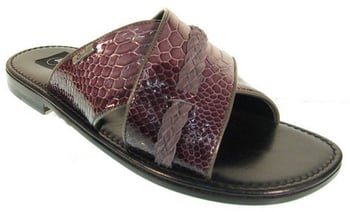 Mauri "1659" Violet Genuine Python Sandals