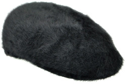 Kangol Black Furgora 504 Genuine Angora Rabbit Fur Cap