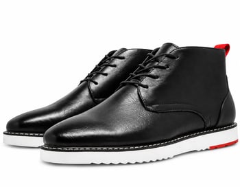 Tayno Sonoran Men's Black Vegan Leather Desert Chukka Sneaker Boots